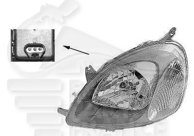 OPT G H4 ELECT S/MOTEUR montage VALEO Pour TOYOTA YARIS - TY230 07/99→04/03