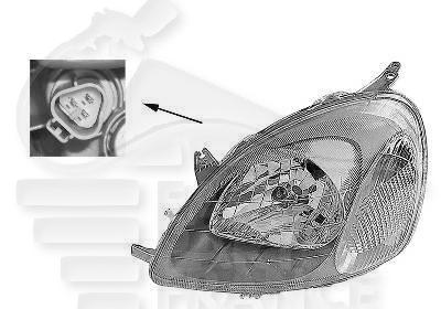 OPT G H4 ELECT A/MOTEUR montage ICHIKOH Pour TOYOTA YARIS - TY230 07/99→04/03