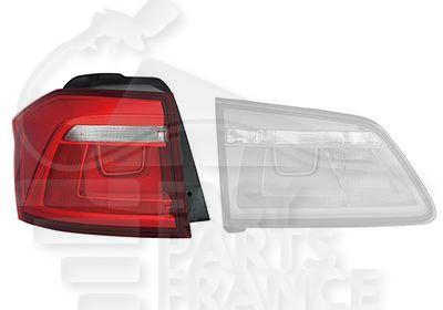 FEU ARG EXT ROUGE Pour VOLKSWAGEN GOLF SPORTSVAN -VO063 05/14→09/17