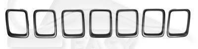 MOULURE GRISE DE GRILLE DE CALANDRE 7 PCES Pour JEEP COMPASS - JE022 04/17→03/21