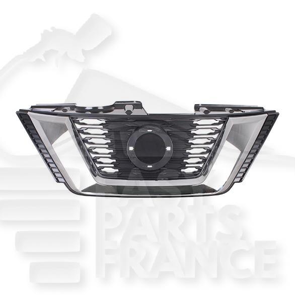 GRILLE DE CALANDRE NOIRE A/MOULURE CHROMEE Pour NISSAN X TRAIL T32 - NS264 06/17→