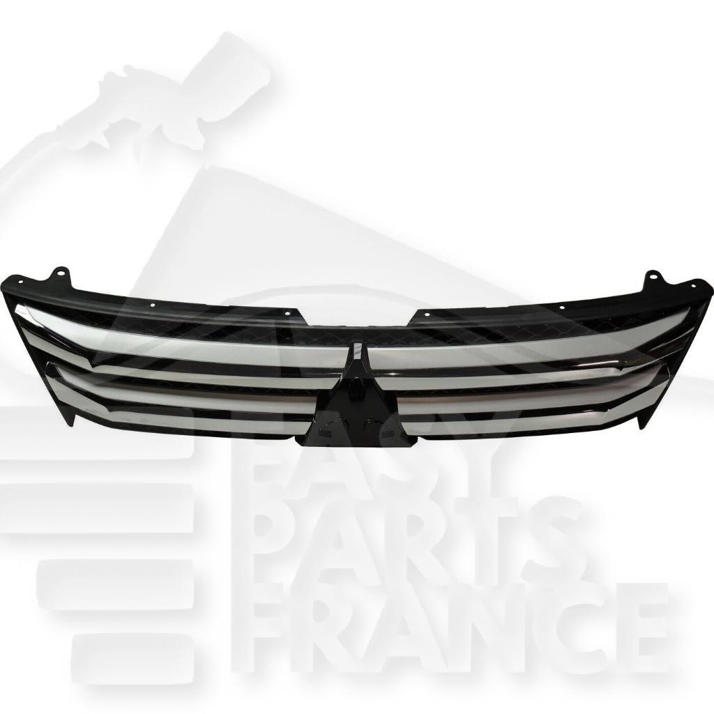 GRILLE DE CALANDRE NOIRE A/MOULURE CHROMEE Pour MITSUBISHI ECLIPSE CROSS - MT041 02/18→