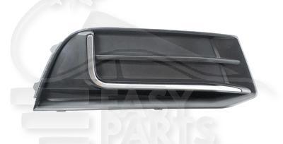 GRILLE DE PC AVD NOIRE A/MOULURE CHROMEE MOD DESIGN Pour AUDI A3 -3/5 PTES - AD050 03/16→04/20