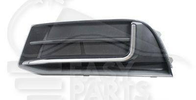 GRILLE DE PC AVG NOIRE A/MOULURE CHROMEE MOD DESIGN Pour AUDI A3 -3/5 PTES - AD050 02/16→04/20