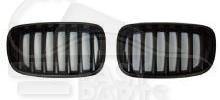 GRILLE DE CALANDRE D - G NOIRE Pour BMW X 6 E71/E72 - M-TECH - BM183 05/08→06/14