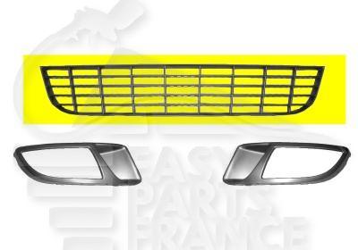 GRILLE DE PC AV CENTRALE NOIRE Pour FIAT BRAVO - FT041 03/07→