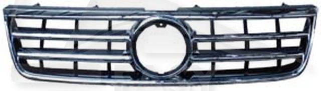 GRILLE DE CALANDRE NOIRE A/MOULURES CHROMEES Pour VOLKSWAGEN TOUAREG - VO180 10/02→12/06