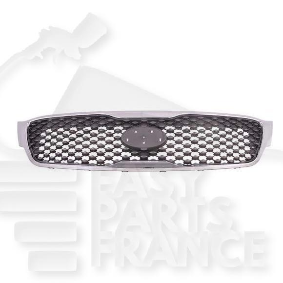 GRILLE DE CALANDRE GRISE A/MOULURE CHROMEE Pour KIA SORENTO (UM) - KI104 11/14→07/17