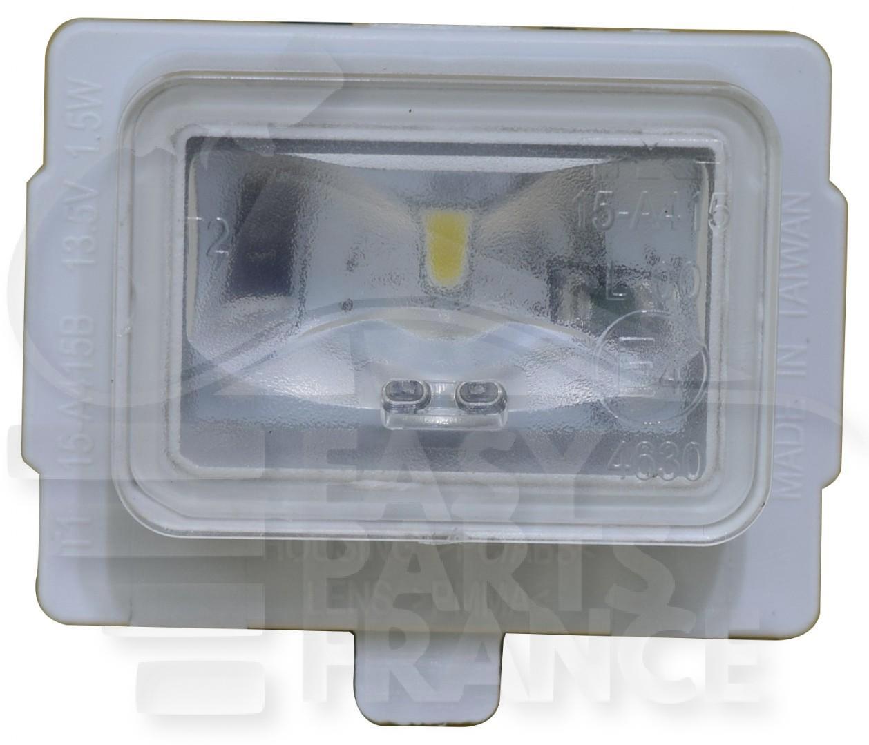 FEU DE PLAQUE ARD - ARG LED - 4 PTES Pour MERCEDES CLASSE E - W213 AMG - ME105 02/16→05/20