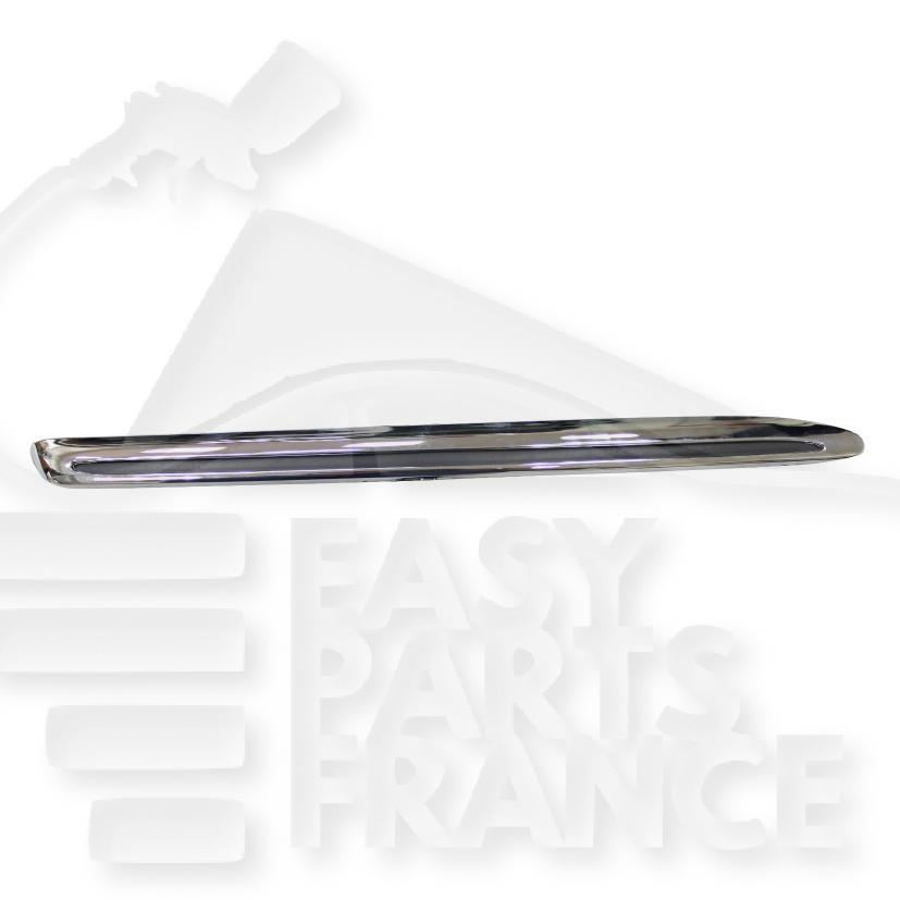 MOULURE SUP AVD DE GRILLE DE CALANDRE CHROMEE Pour MERCEDES CLASSE E - W213 AMG - ME102 02/16→