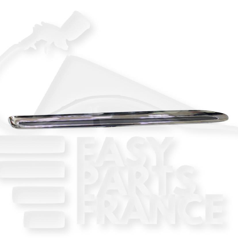 MOULURE SUP AVD DE GRILLE DE CALANDRE CHROMEE Pour MERCEDES CLASSE E - W213 AMG - ME105 02/16→05/20