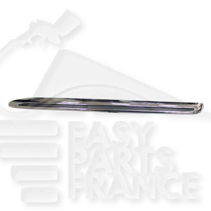 MOULURE SUP AVG DE GRILLE DE CALANDRE CHROMEE Pour MERCEDES CLASSE E - W213 AMG - ME102 02/16→