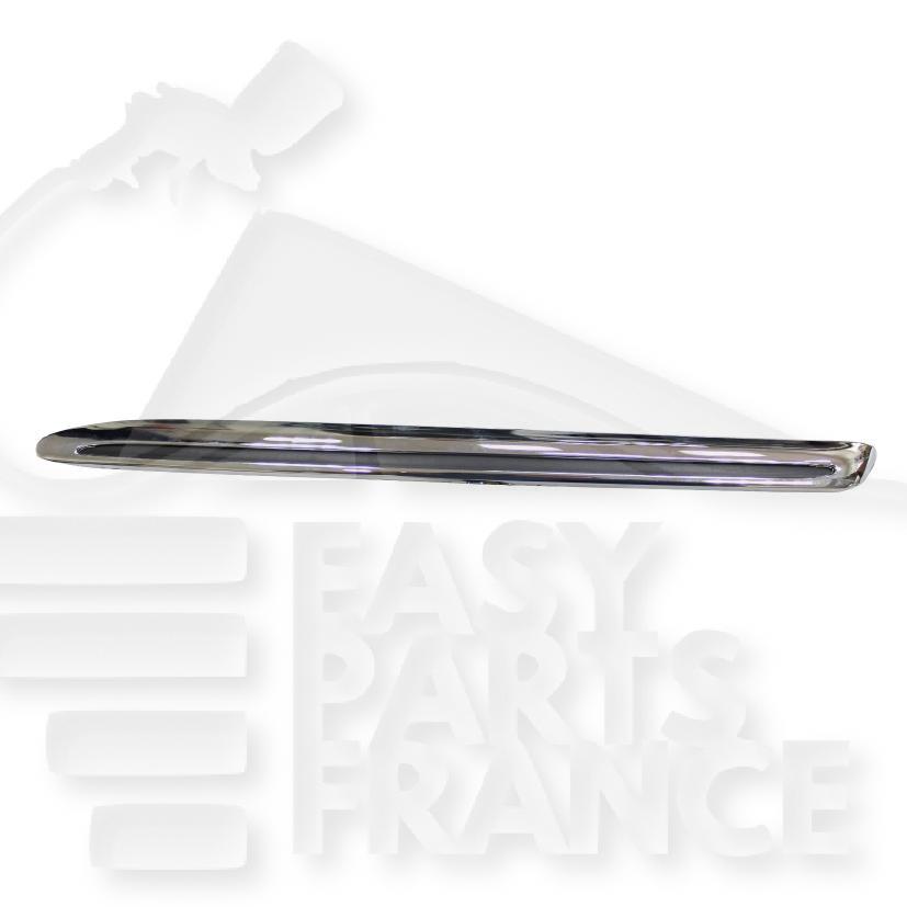 MOULURE SUP AVG DE GRILLE DE CALANDRE CHROMEE Pour MERCEDES CLASSE E - W213 AMG - ME102 02/16→