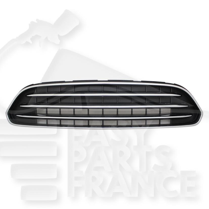 GRILLE DE CALANDRE NOIRE A/CHROME & MOULURES CHROMEES Pour MINI MINI COUNTRYMAN - MN041 02/17→