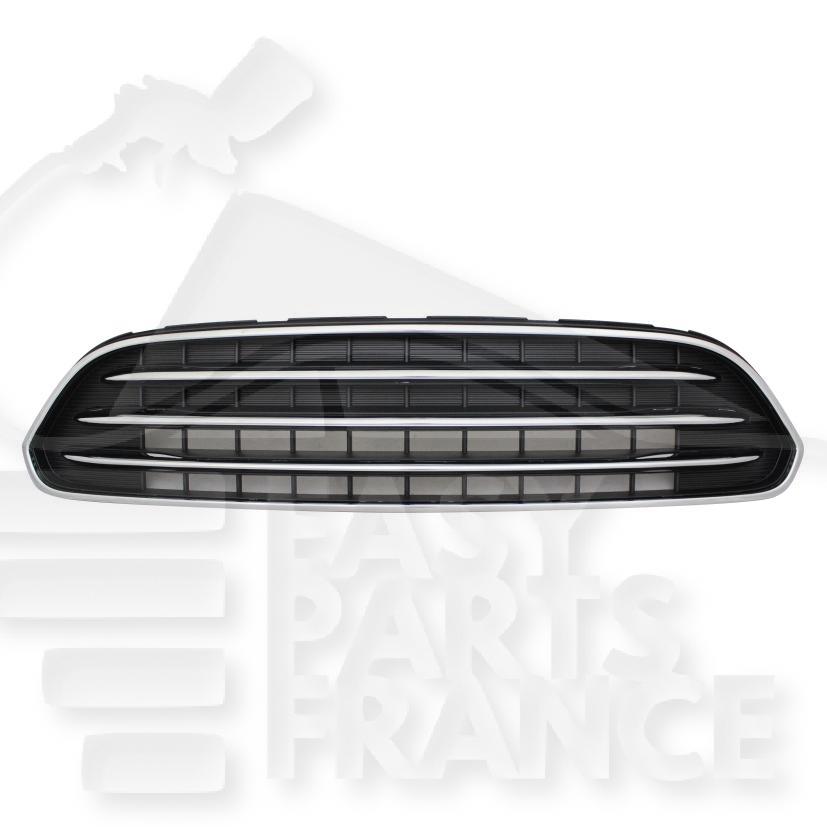 GRILLE DE CALANDRE NOIRE A/CHROME & MOULURES CHROMEES Pour MINI COUNTRYMAN F60 - MN041 02/17→