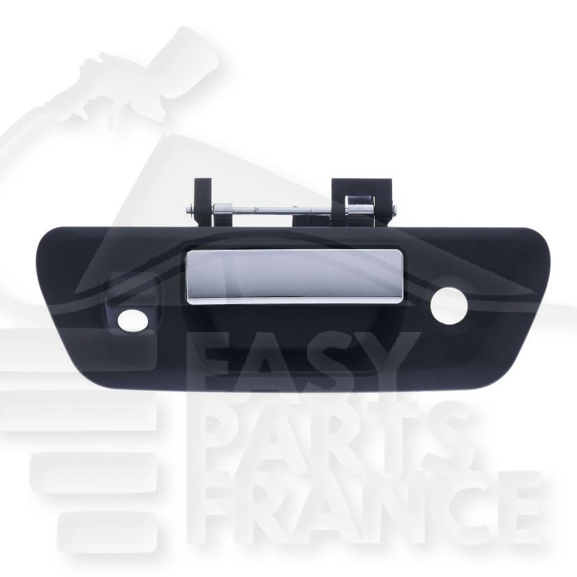 POIGNEE DE PTE DE COFFRE NOIRE A/LEVIER CHROME & CAMERA Pour NISSAN NAVARA - NP300 - NS125 12/15→
