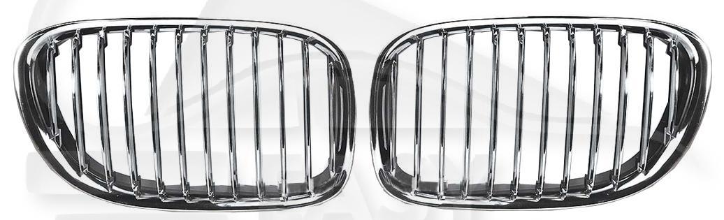 GRILLE DE CALANDRE D CHROMEE Pour BMW S7 F01 - F02 - BM135 11/08→07/12