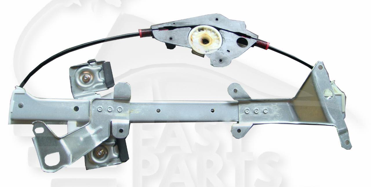 MECANISME DE LEVE VITRE AVD ELECT - 4 PTES Pour FORD FIESTA - FD034 04/02→09/05