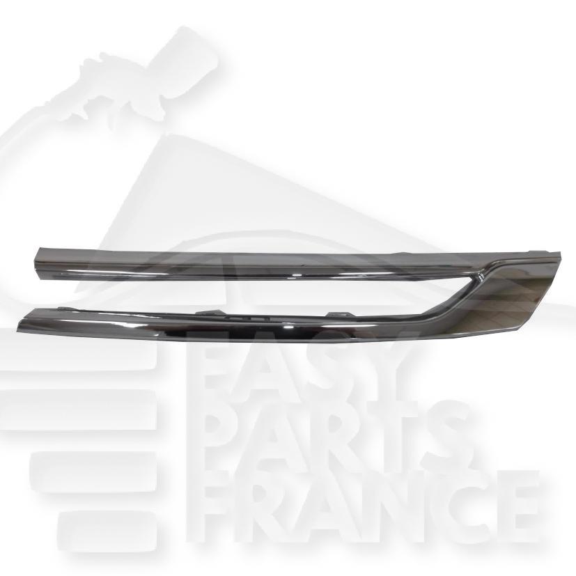 MOULURE SUP AVG CHROMEE DE GRILLE DE CALANDRE Pour OPEL ASTRA K - OP041 08/15→10/19