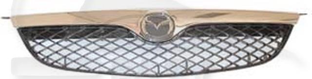 GRILLE DE CALANDRE MOULURE CHROMEE Pour MAZDA 626 GF - MZ022 08/97→03/00