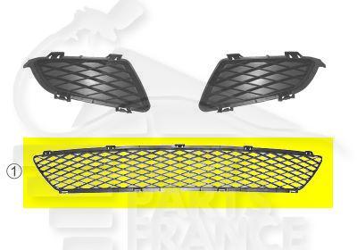 GRILLE DE PC AV CENTRALE NOIRE sauf SPORT/TURBO Pour MAZDA 6 - MZ070 06/02→05/05