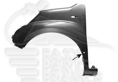 AILE AVG A/EMPL FEU A/MOULURE Pour FIAT QUBO - FT180 01/08→03/16