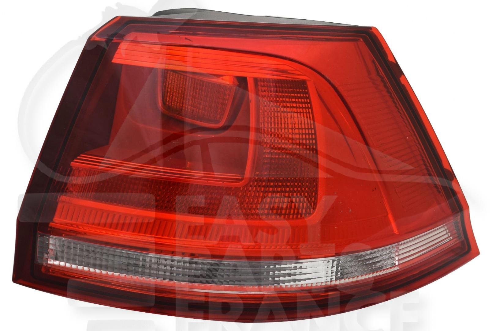 FEU ARD EXT F/ROUGE Pour VOLKSWAGEN GOLF 7 SW VARIANT - VO070 05/17→01/20