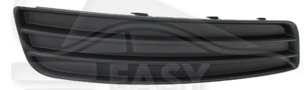 GRILLE DE PC AVD FERMEE NOIRE Pour AUDI A3 -3 PTES - AD046 07/08→08/12