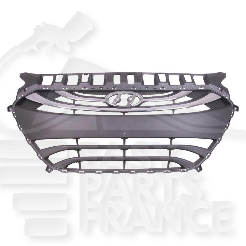 GRILLE DE PC AV CENTRALE NOIRE 5 PTES - SW mod STYLE Pour HYUNDAI I-30 - HY249 06/12→02/15