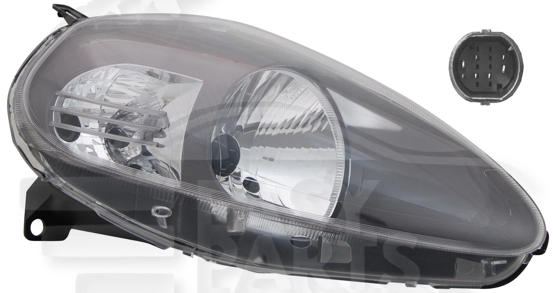 OPT D H4 ELECT A/MOTEUR F/NOIR →08/08 Pour FIAT GRANDE PUNTO - FT100 10/05→