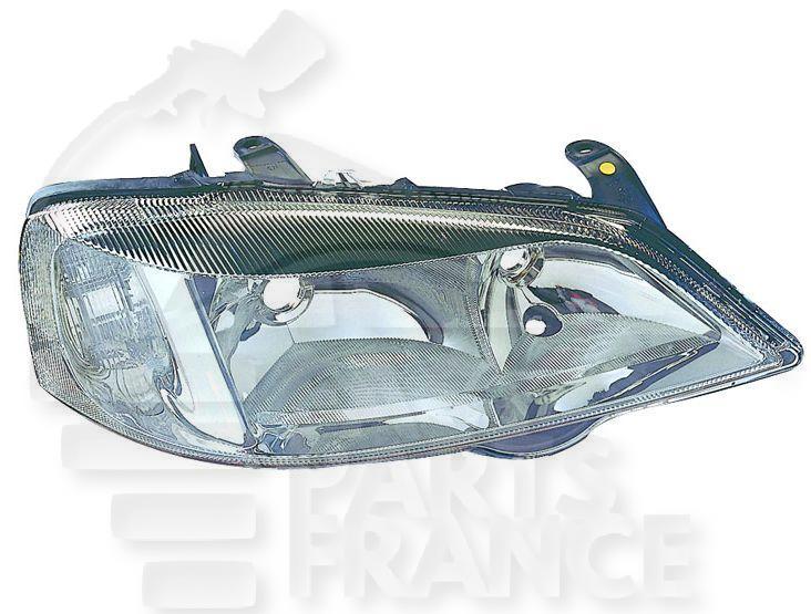 OPT D H7+HB3 +/- ELECT F/CHROME Pour OPEL ASTRA G - OP032 04/98→03/04