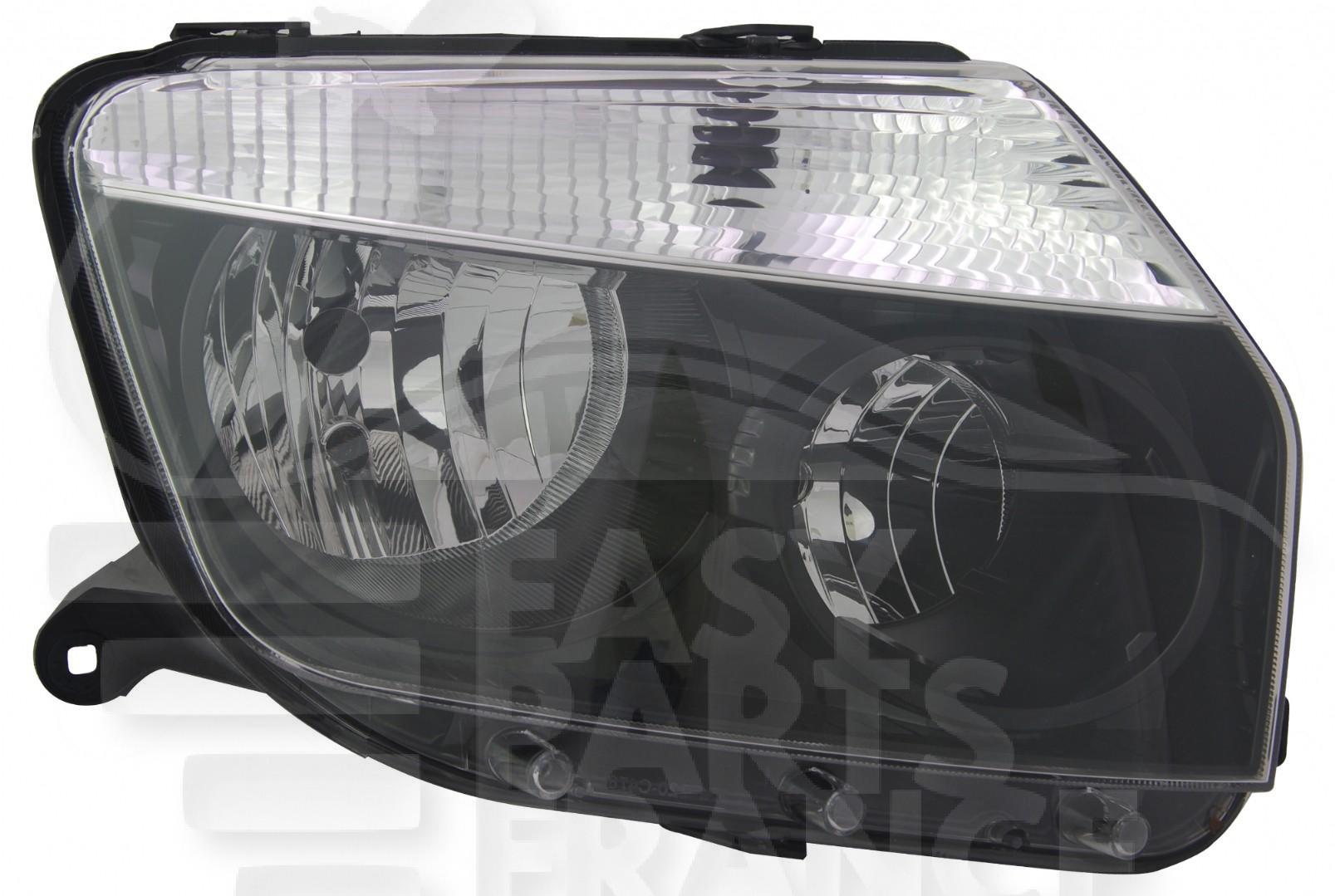 OPT D H1-H7 ELECT S/MOTEUR F/NOIR Pour DACIA DUSTER - DC100 05/10→05/13