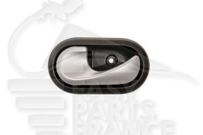 POIGNEE DE PTES INT AVG/ARG - LEVIER ARGENT - BASE NOIRE - CLIP Pour DACIA DUSTER - DC101 06/13→12/17