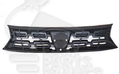 GRILLE DE CALANDRE NOIRE A/MOULURES CHROMEES Pour DACIA DUSTER - DC102 01/18→