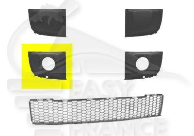 GRILLE DE PC AVD A/EMPL AB NOIRE Pour FIAT 500 - FT010 05/07→06/15