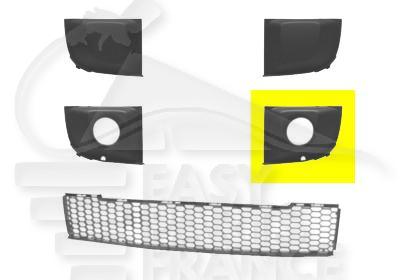 GRILLE DE PC AVG A/EMPL AB NOIRE Pour FIAT 500 - FT010 05/07→06/15