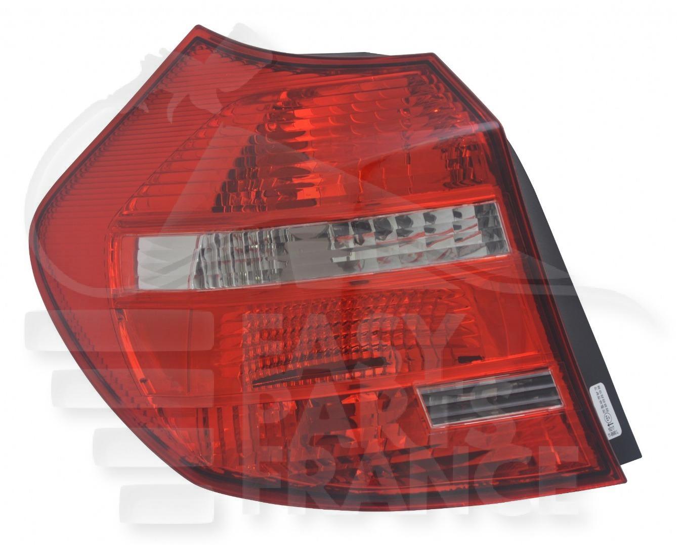 FEU ARG BL/ROUGE Pour BMW S1 E87/E81 LCI - BM011 05/07→01/11