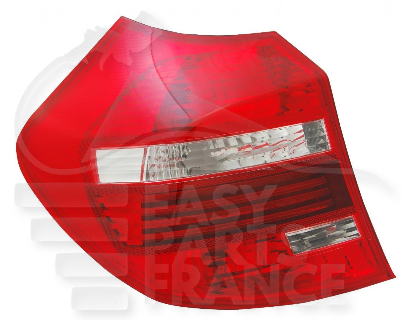 FEU ARG BL/ROUGE LED Pour BMW S1 E87/E81 LCI - BM011 05/07→01/11