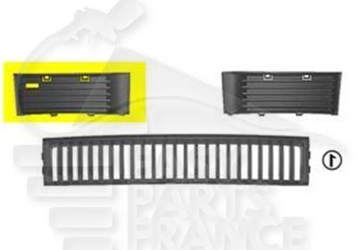 GRILLE DE PC AVD NOIRE Pour SKODA FABIA - SK020 05/00→06/04