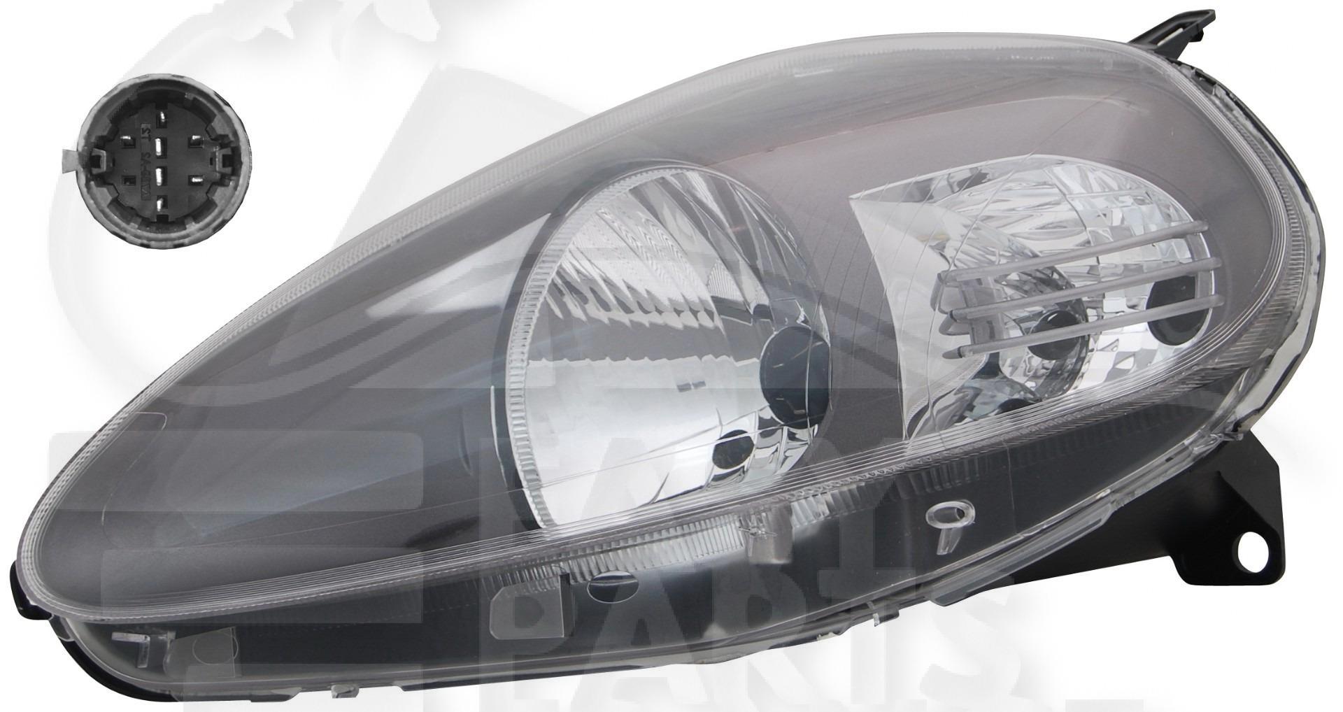 OPT G H4 ELECT A/MOTEUR F/NOIR - 09/08→ Pour FIAT GRANDE PUNTO - FT100 10/05→
