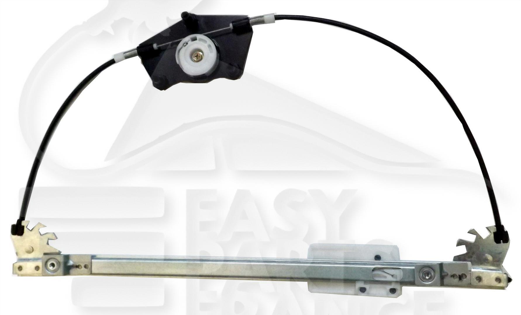 MECANISME DE LEVE VITRE ARD ELECT Pour VOLKSWAGEN TOURAN - VO191 11/06→08/10