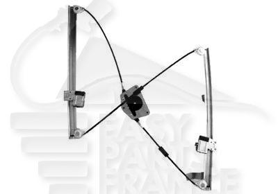 MECANISME DE LEVE VITRE AVG ELECT Pour VOLKSWAGEN TOURAN - VO192 09/10→03/15