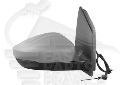 RETRO D ELECT CHAUF A PEINDRE A/FEU Pour VOLKSWAGEN POLO - VO139 07/14→08/17