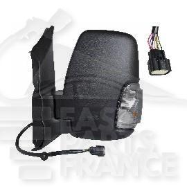 RETRO G ELECT CHAUF NOIR A/FEU BLANC RAB ELECT BRAS COURT Pour FORD TRANSIT MK8 - FD198 09/19→