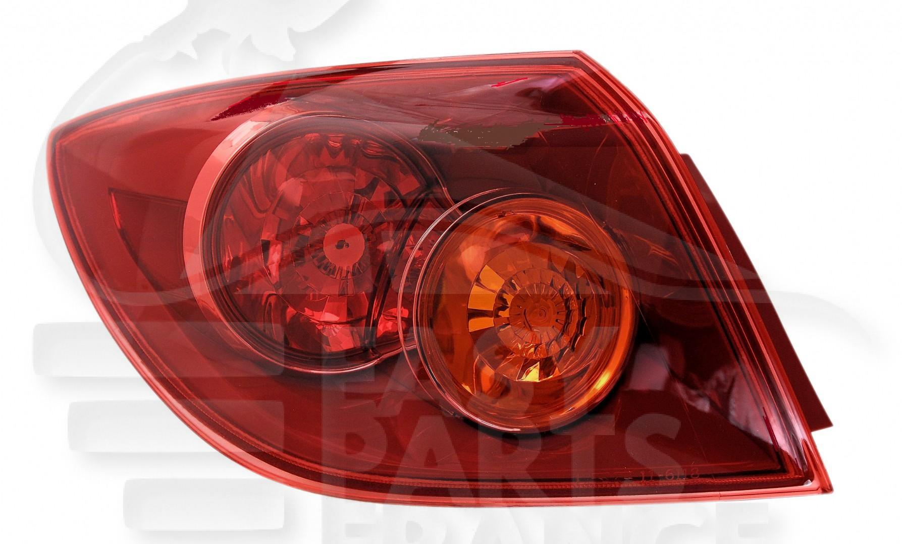 FEU ARG EXT Pour MAZDA 3 - 5 PTES - MZ053 10/07→12/08