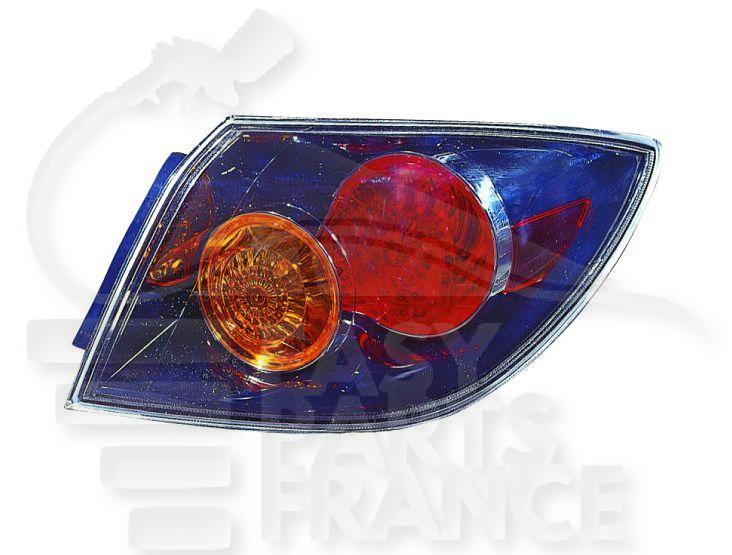 FEU ARD EXT fond NOIR Pour MAZDA 3 - 5 PTES - MZ053 10/07→12/08