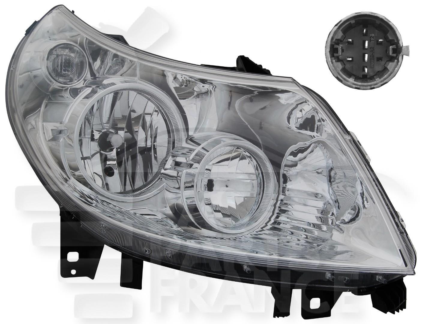 OPT D H7+H1 ELECT A/MOTEUR 12/10→ Pour CITROEN JUMPER - CT173 07/06→06/14