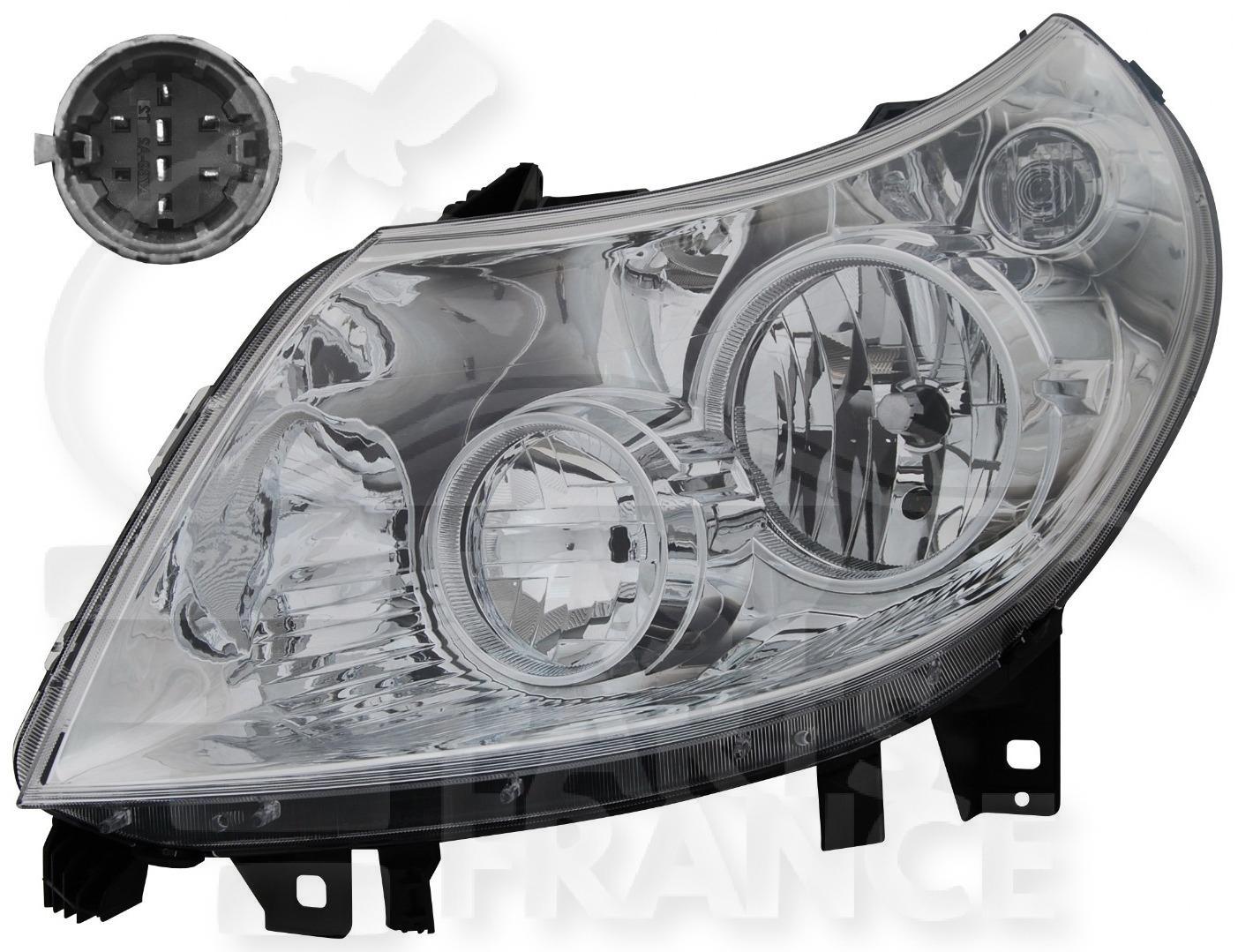 OPT G H7+H1 ELECT A/MOTEUR 12/10→ Pour CITROEN JUMPER - CT173 07/06→06/14