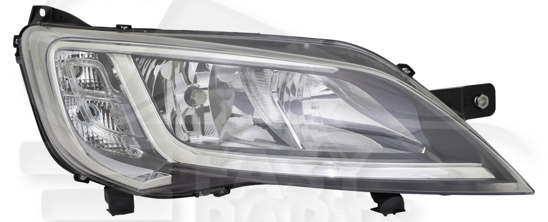 OPT D H7+H7 ELECT A/MOTEUR F/CHROME Pour PEUGEOT BOXER - PG184 12/14→