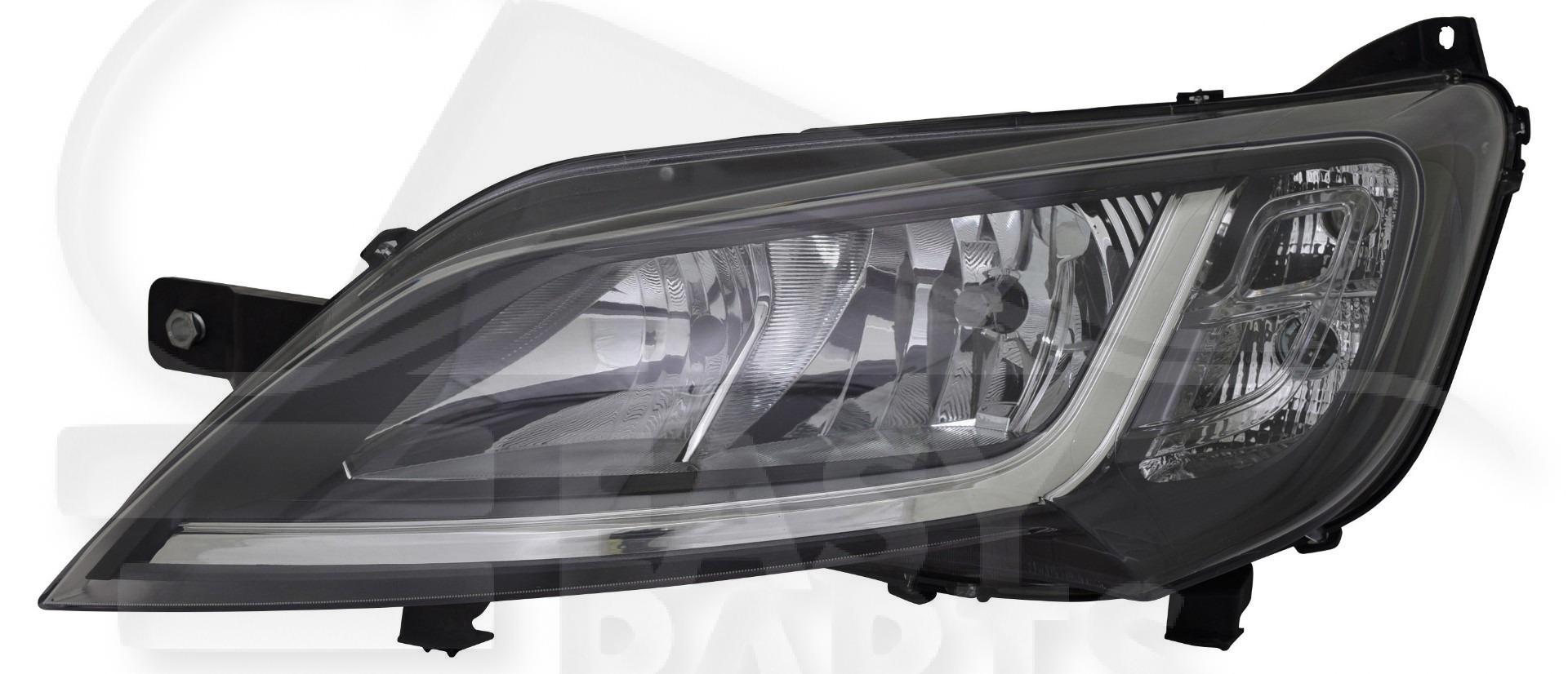 OPT G H7+H7 ELECT A/MOTEUR F/NOIR Pour PEUGEOT BOXER - PG184 12/14→